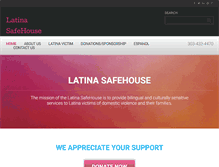 Tablet Screenshot of latinasafehouse.org